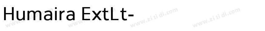 Humaira ExtLt字体转换